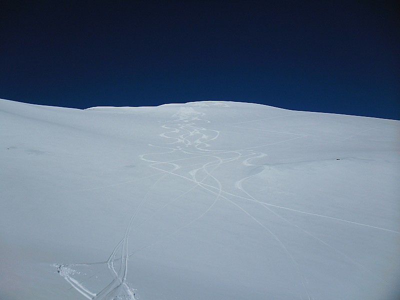 Grand mont : Descente de la pointe du dard...skiable :)