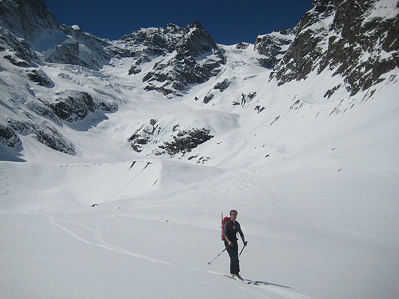 Tour de la Meije : Longue et magnifique descente depuis le Refuge de l'Aigle