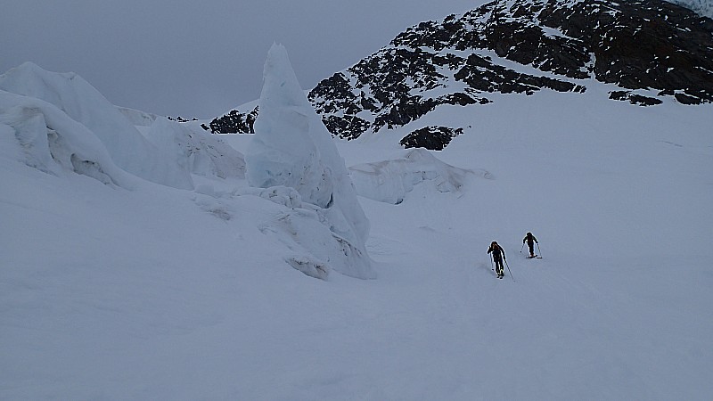 Glaçon : Le mur du Fiescher Gletscher