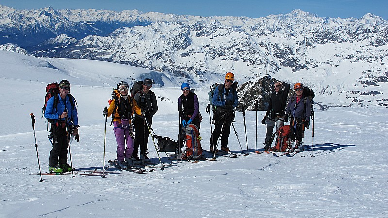 Breithorn : petite pause avant le sommet
