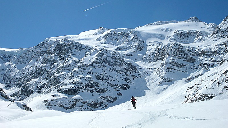 Glacier Sup du Vallonnet : Francis contemplatif.