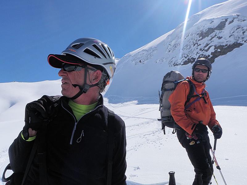 Glacier Sup du Vallonnet : Francis et Mika