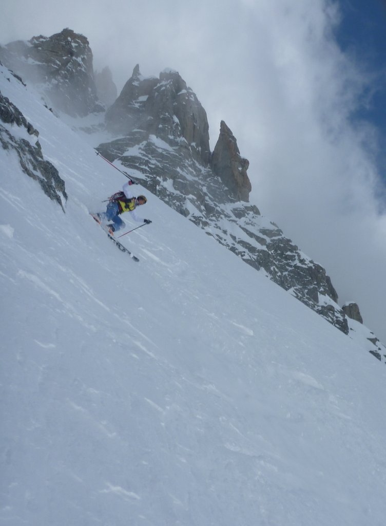 Col de la Verte : Bon ski sur la suite