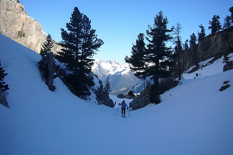 On arrive sur le replat au-dessus de la bergerie