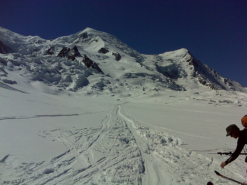 Montée au refuge : départ glacier