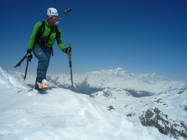 Dôme des Pichères : sur fond de Mt Blanc..
