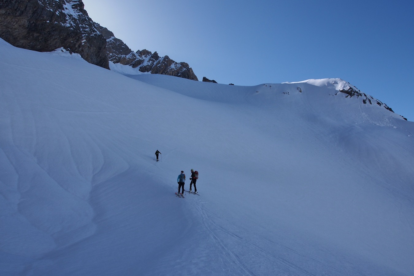 Glacier Sud de la Glière : De superbes champs de neige.