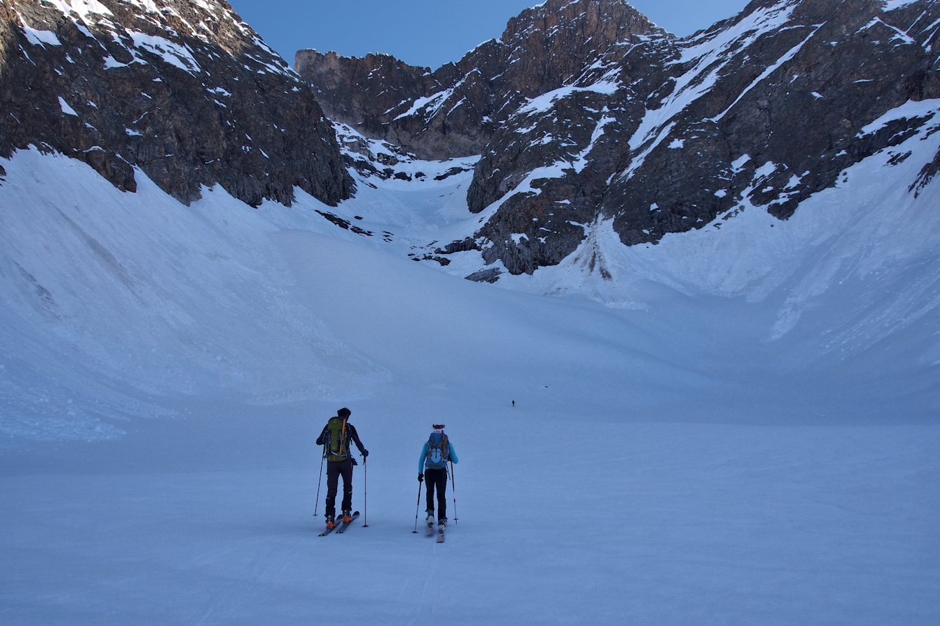 La Séchette : La pente d'accès au glacier se présente à nous.