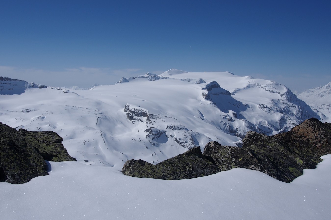 Les Glaciers de la Vanoise : Imposante calotte glaciaire.