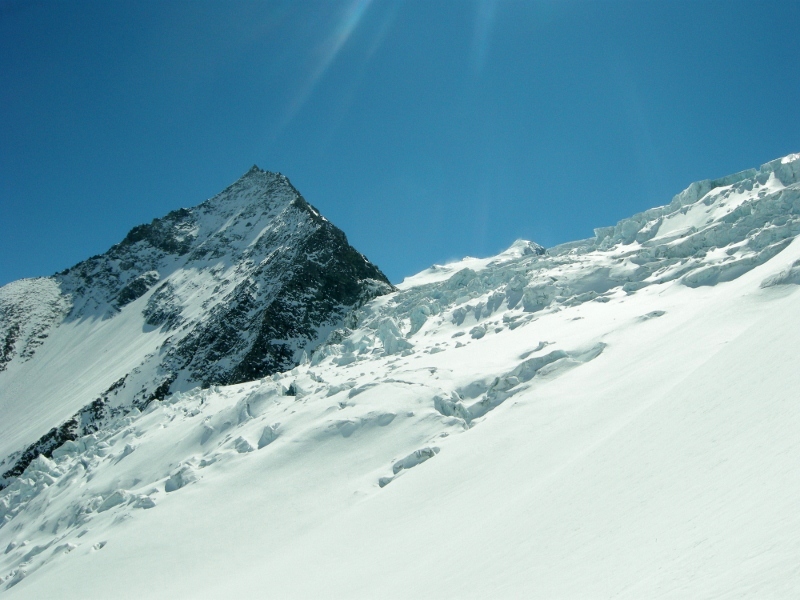Turtmanngletscher : remontée du Turtmanngletscher
