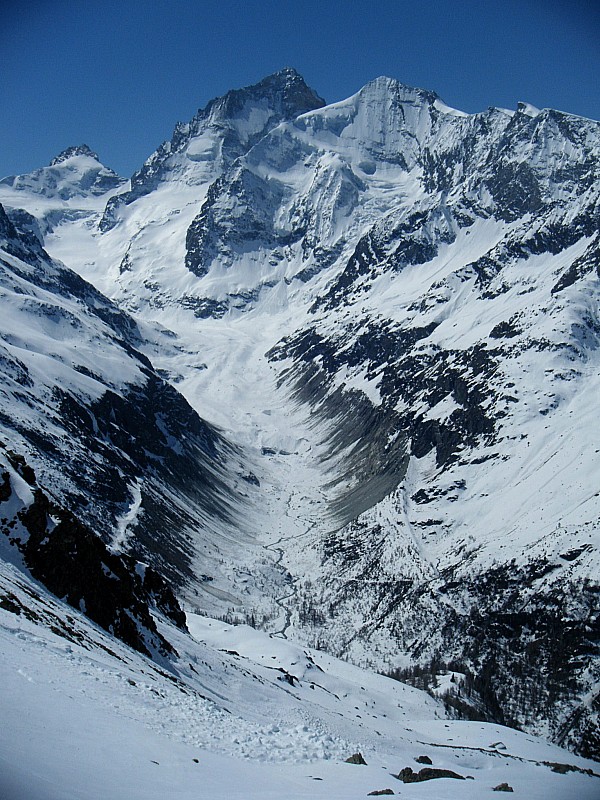 glacier de Zinal : le fond de la vallée de Zinal