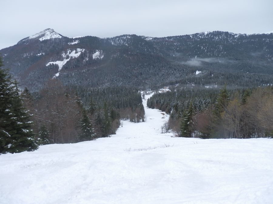 Vers le col de porte : Aucun déchaussage