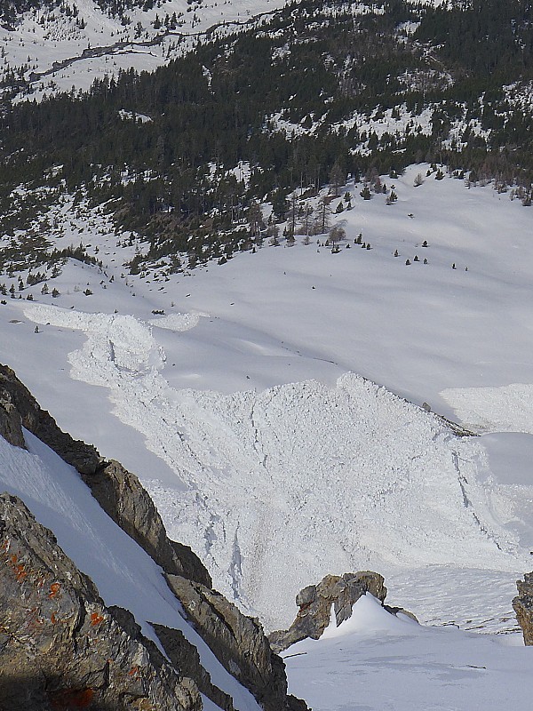 L'avalanche de la face ouest