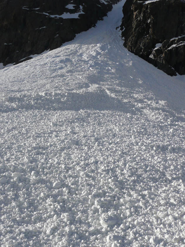 Cône du couloir : Si l'on n'est pas là pour le ski, c'est assez esthétique