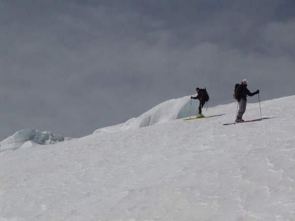 Descente sur le glacier : Descente de rêve au milieu des Séraks du glacier de l'Arpont