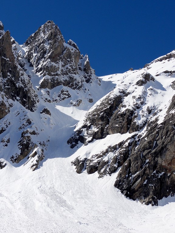 couloir : vu d'en bas