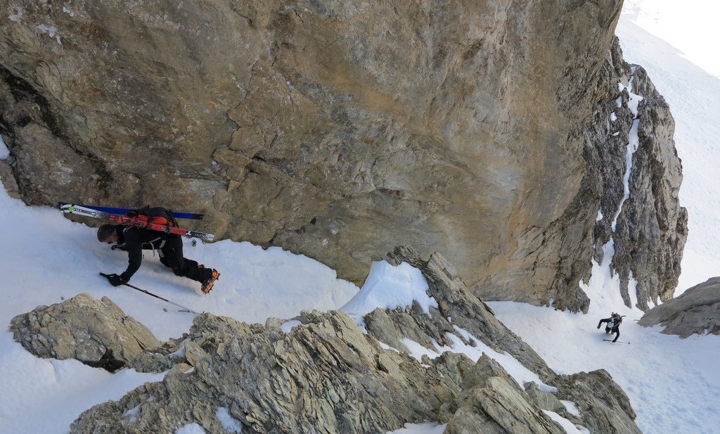 Variante d'accès à la combe SW