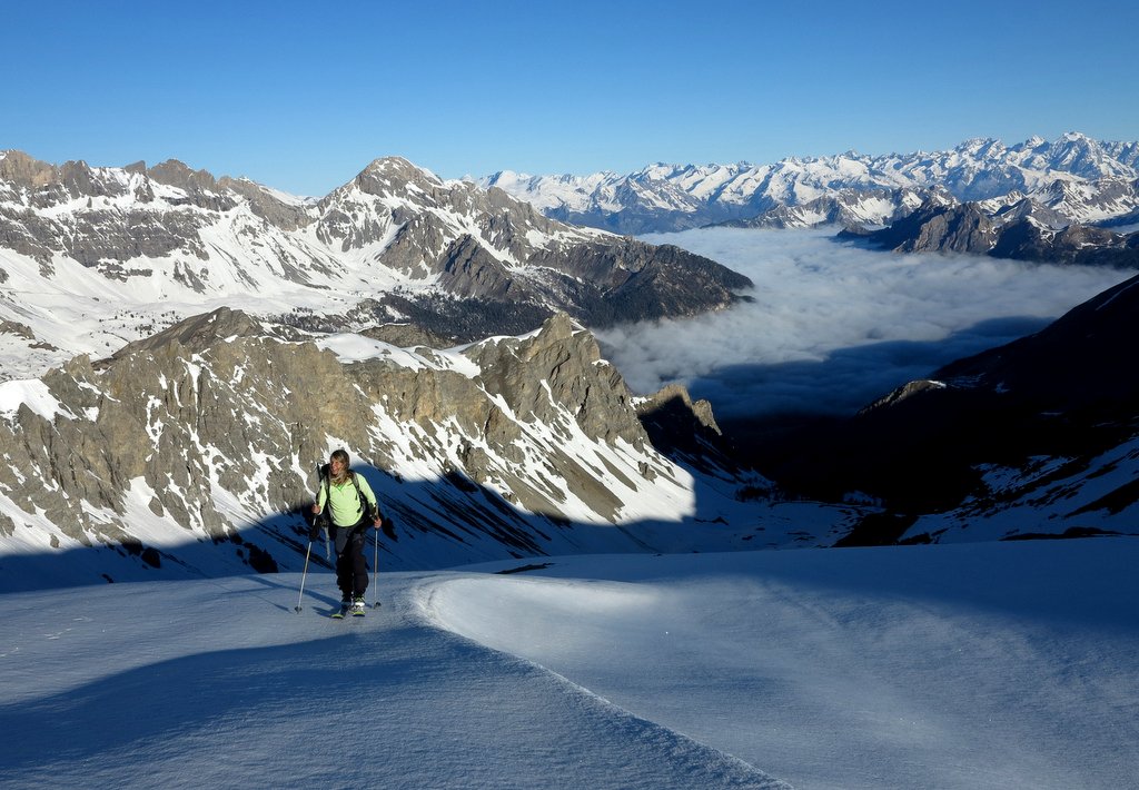 Arrivée au soleil... : ...avant la Tête du Rissace
