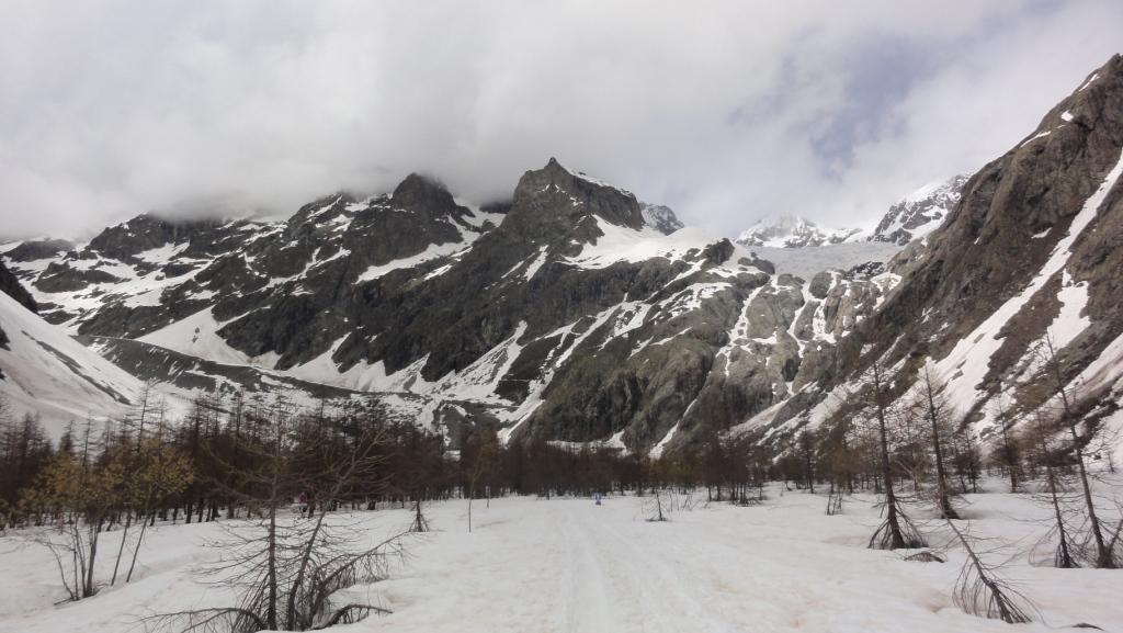 pré de Madame Carle : plus beaucoup de neige en versant sud!
