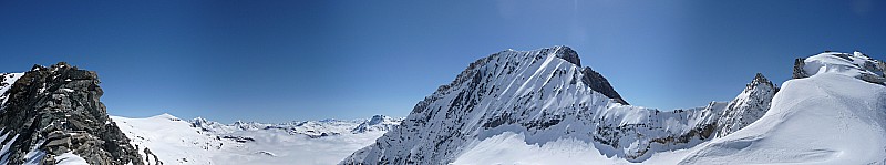 La Dent Parrachée : depuis le Col du Moine