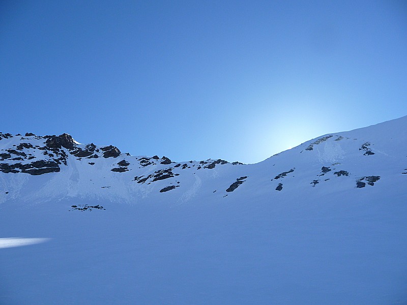 Le col du moine : nous cache encore un peu le soleil