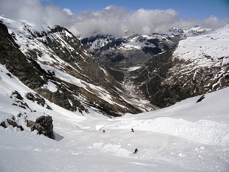 Pointe de Charbonnel : Avant d'arriver sur le bas, ça se gâte...