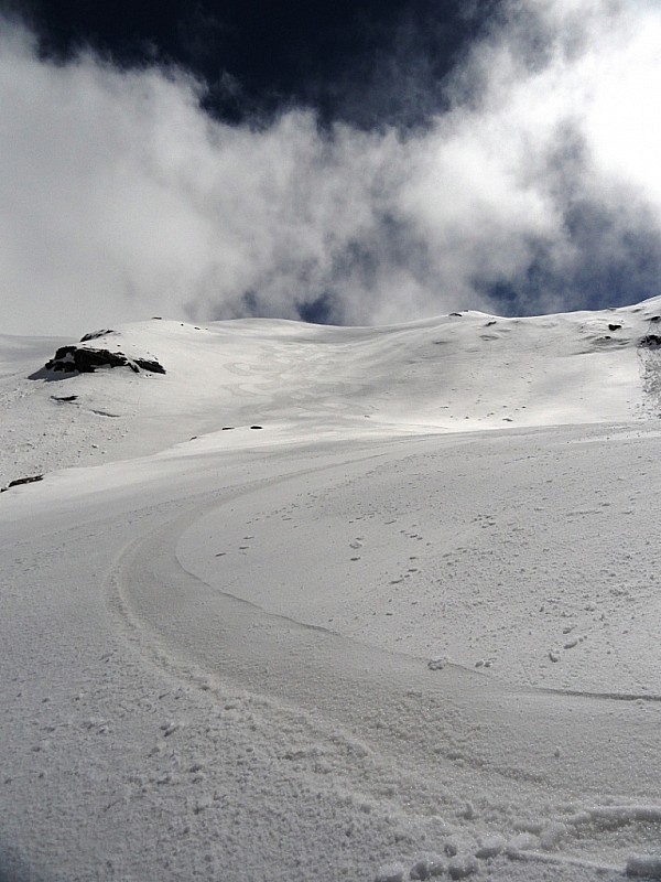 Pointe de Charbonnel : Encore de la belle neige, on en a de la chance !