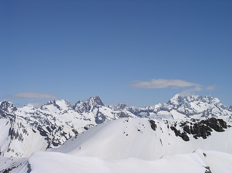 Entrepinier : Du sommet les Ecrins