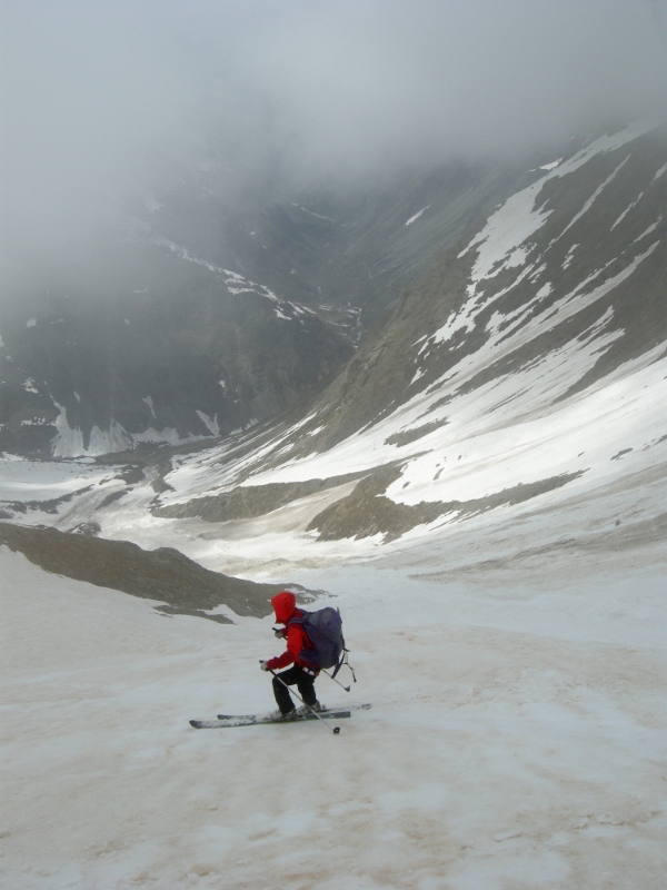 descente du Pas des Aupillous : enfin, on y voit de nouveau !