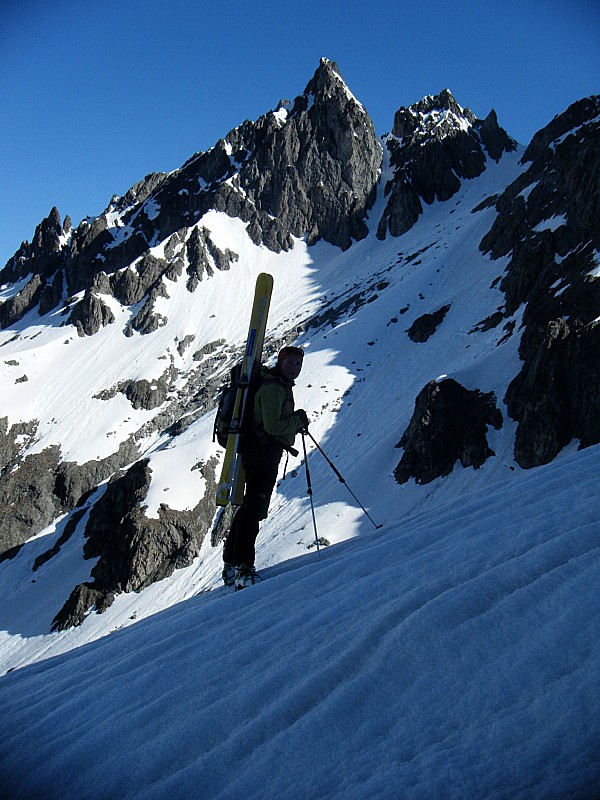 traversée Rognons - vallon du : devant la brèche de Philippe (on suppose)