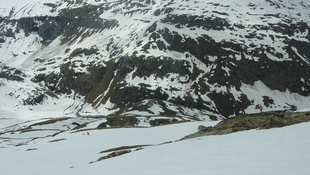 Glacier du Grand Fond : descente sur Avérole