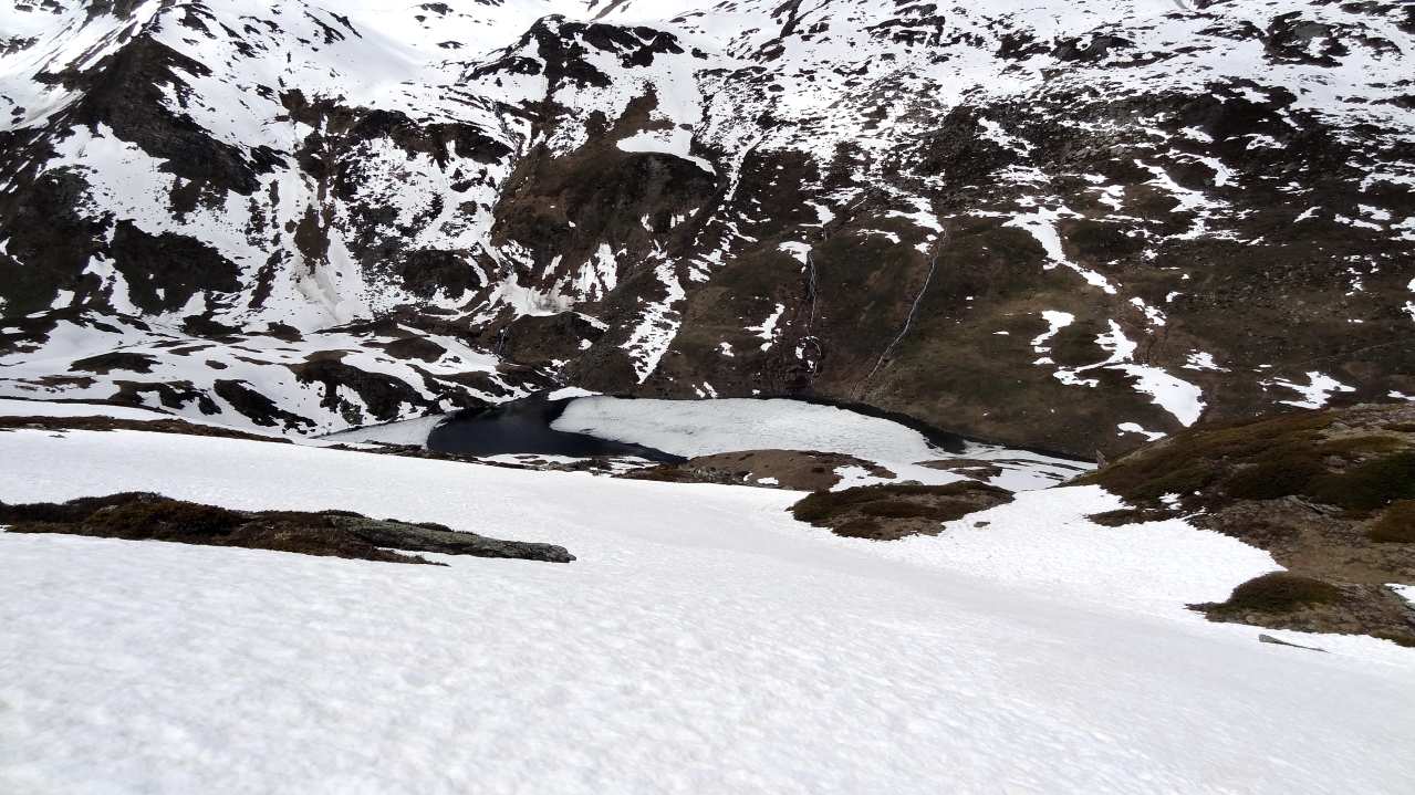 Le lac du Lou : Il commence à dégeler