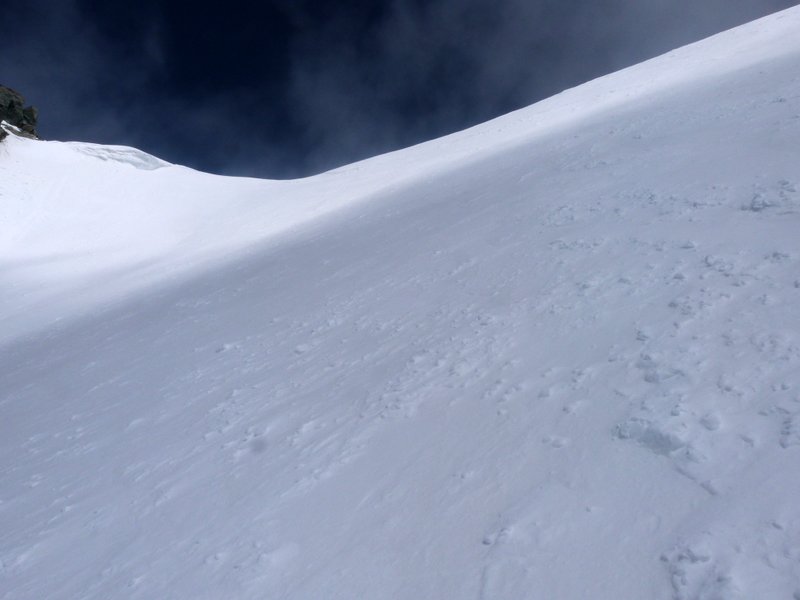 Col à 3450m : Passage ski sur le dos et crampons conseillés