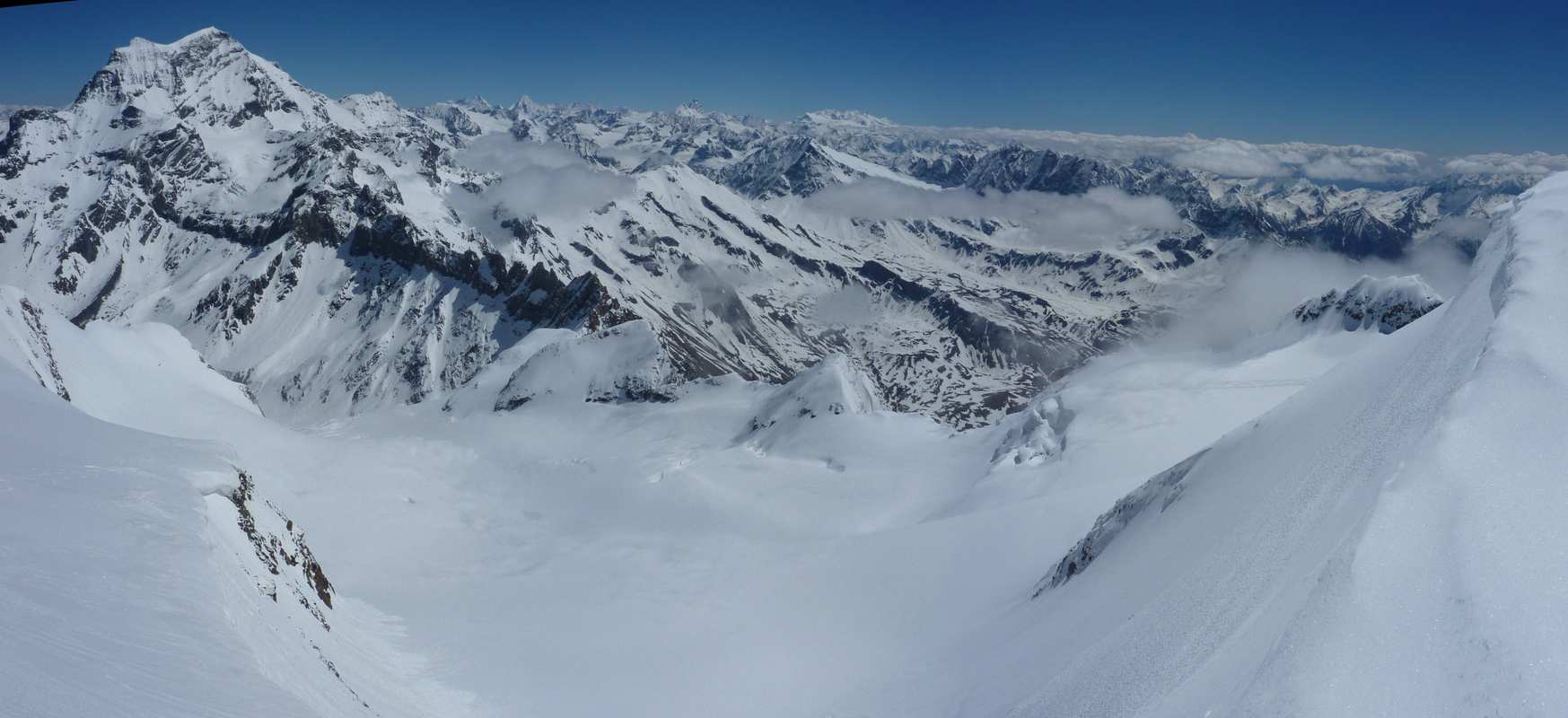 4000 du Valais : Devant, le glacier de Valsorey