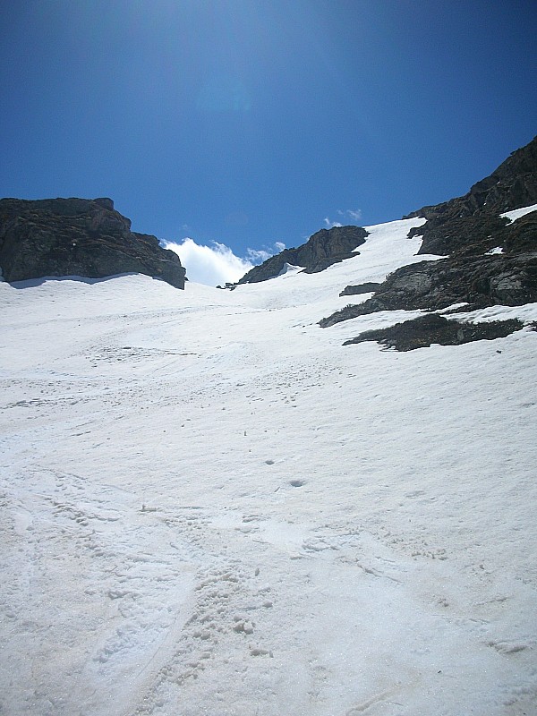 Conditions de descente (bis) : Moquette en bas de valon, direction Ariande