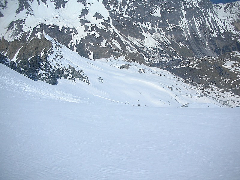 Conditions de descente : Rive gauche sous la Crête de l' Argentine