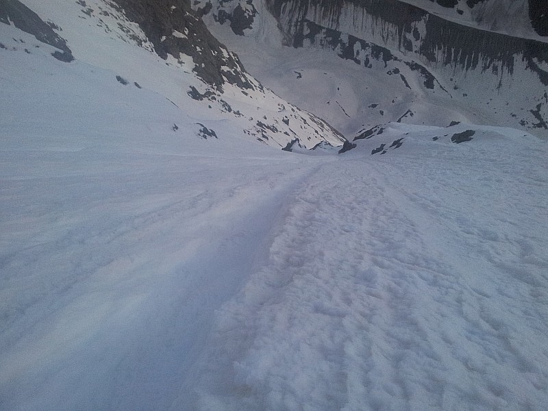 Bas du 1er couloir : au petit matin