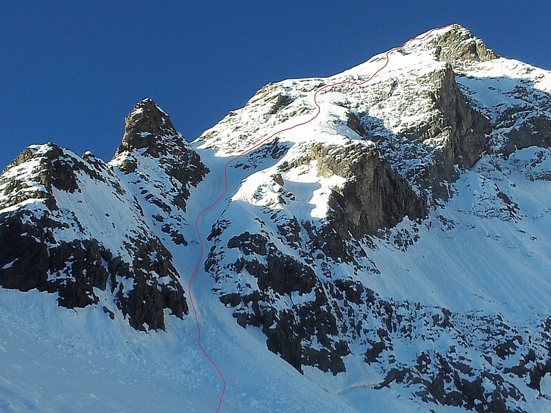 couloir au dessus du fauteuil : belle goulote
