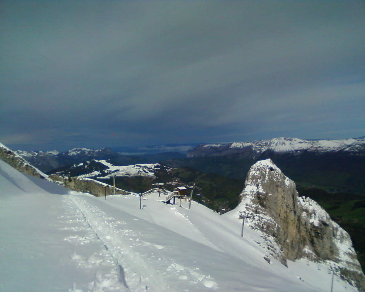 Rentrée dans le haut de Balme : Trace physique à faire.