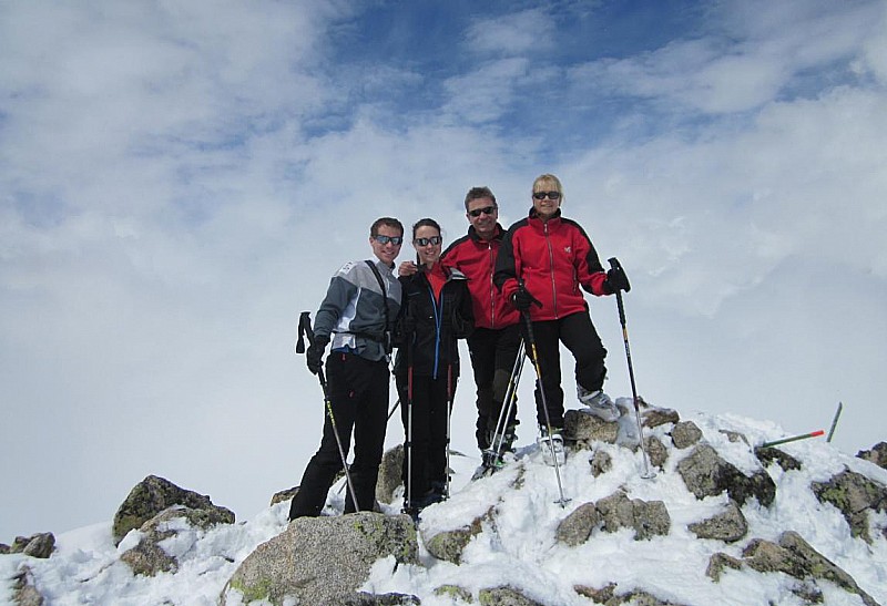 La famille au sommet