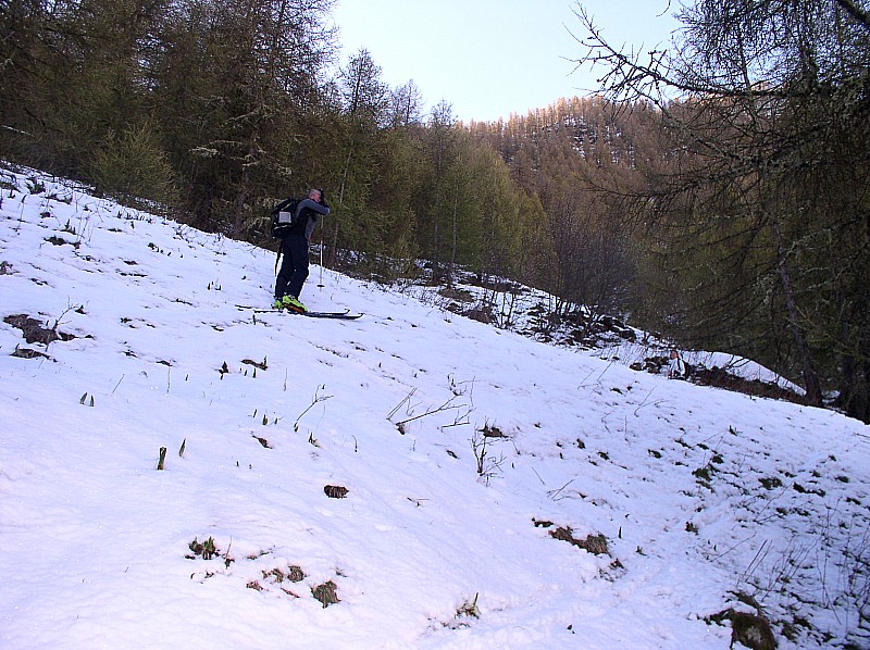 départ : neige superficielle portant