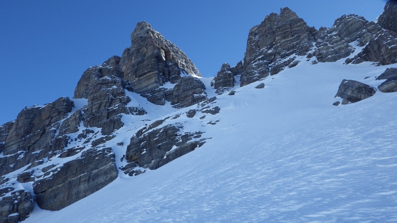le couloir est bien enneigé.