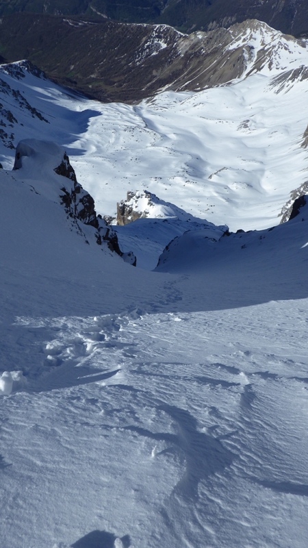 vue du haut du couloir et sur la casse des Clausins.