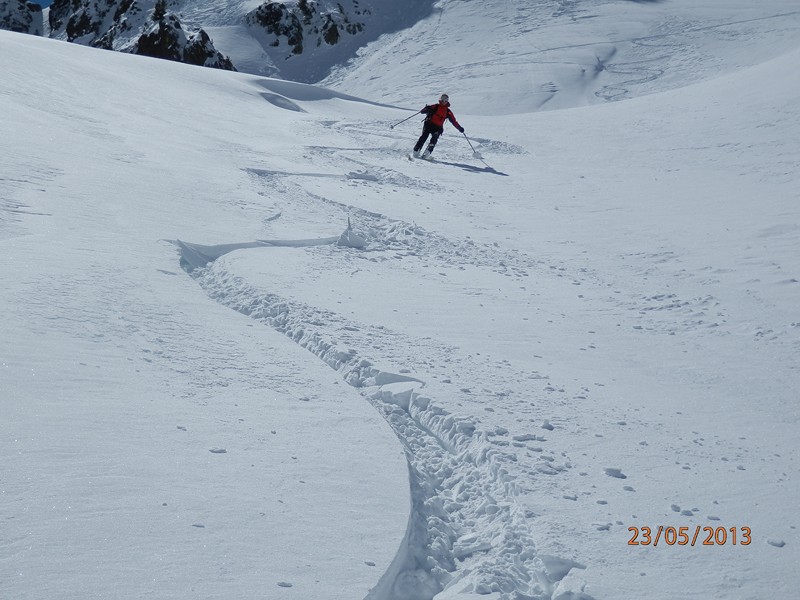 Première descente : Encore une belle portion
