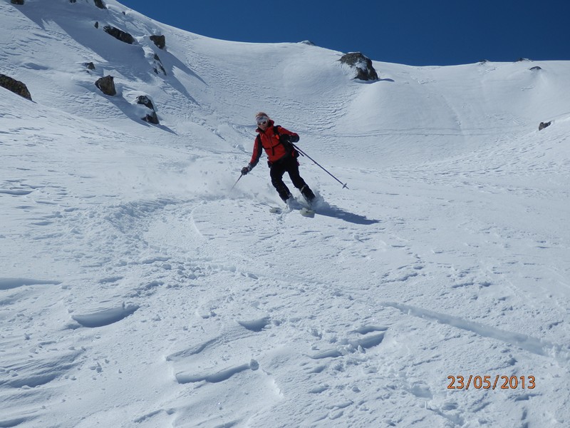 Première descente : De bonnes portions agréables à skier