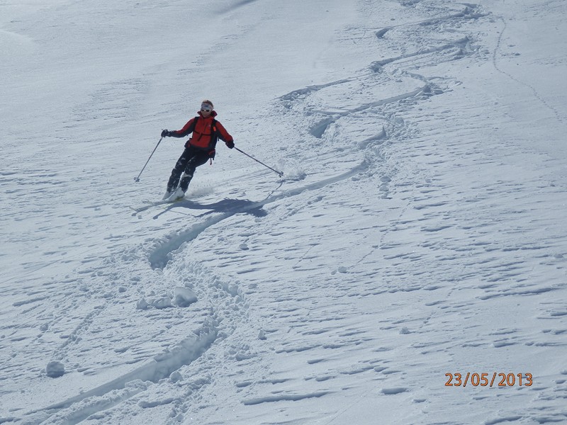 Première descente : Du bon ski