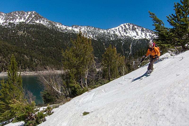 Plongeon dans le lac d'Orédon : moquette parfaite (13h30)