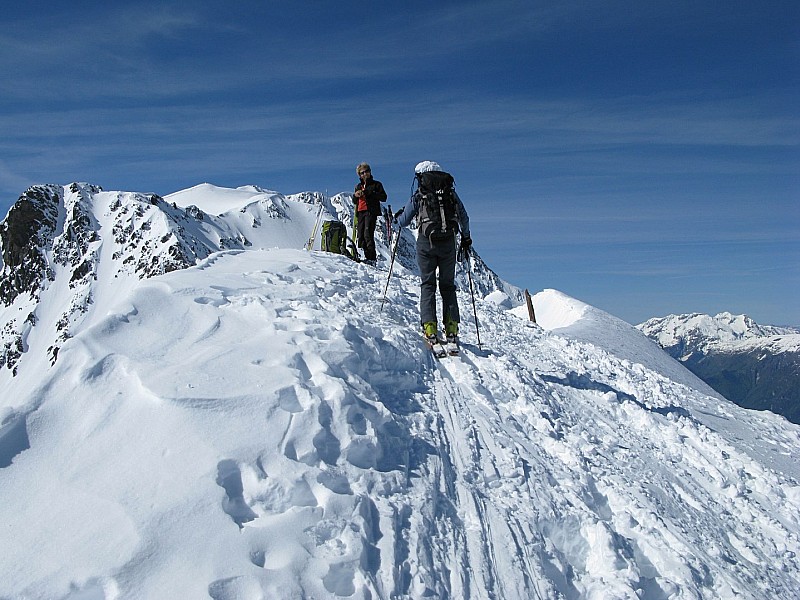 Sommet de l'Aiguille de Laisse : Au sommet