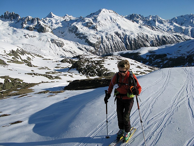 Entre le col et le refuge : Départ matinal