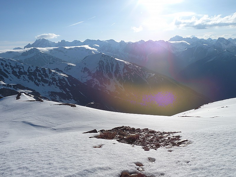Les Alpes du sud : encore bien enneigées.